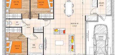 Terrain et maison à Verrières-en-Anjou en Maine-et-Loire (49) de 85 m² à vendre au prix de 244850€ - 3