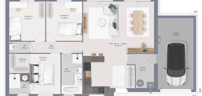 Terrain et maison à Fontaine-Bellenger en Eure (27) de 90 m² à vendre au prix de 245540€ - 4
