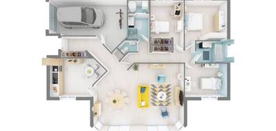 Terrain et maison à Vadans en Jura (39) de 106 m² à vendre au prix de 214780€ - 3