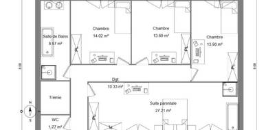 Terrain à Nanteuil-le-Haudouin en Oise (60) de 800 m² à vendre au prix de 110000€ - 4