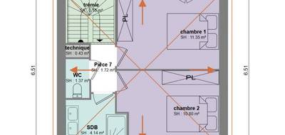 Terrain et maison à Roquebrune-sur-Argens en Var (83) de 120 m² à vendre au prix de 555000€ - 3