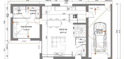 Terrain et maison à Attignat en Ain (01) de 108 m² à vendre au prix de 288500€ - 3