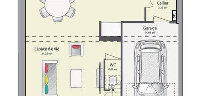 Terrain et maison à Saint-Fargeau-Ponthierry en Seine-et-Marne (77) de 89 m² à vendre au prix de 281990€ - 4