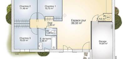 Terrain et maison à Saint-Mathieu-de-Tréviers en Hérault (34) de 83 m² à vendre au prix de 383400€ - 4