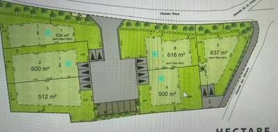 Terrain à Gignac en Hérault (34) de 500 m² à vendre au prix de 194900€ - 4