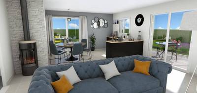 Terrain et maison à Péronnas en Ain (01) de 80 m² à vendre au prix de 232900€ - 1