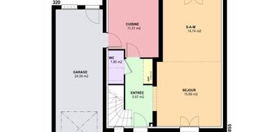 Terrain et maison à Lorry-Mardigny en Moselle (57) de 101 m² à vendre au prix de 299000€ - 3