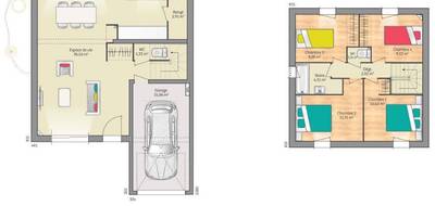 Terrain et maison à Aubigné-Racan en Sarthe (72) de 93 m² à vendre au prix de 225000€ - 3