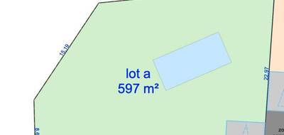 Terrain à Saussines en Hérault (34) de 597 m² à vendre au prix de 199000€ - 2