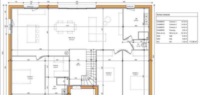 Terrain et maison à Chenières en Meurthe-et-Moselle (54) de 123 m² à vendre au prix de 399000€ - 2