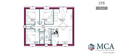 Terrain et maison à Semussac en Charente-Maritime (17) de 70 m² à vendre au prix de 214490€ - 4