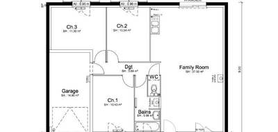 Terrain et maison à Faramans en Ain (01) de 79 m² à vendre au prix de 310700€ - 2