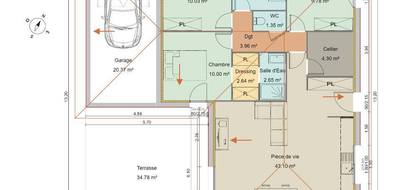 Terrain et maison à Gap en Hautes-Alpes (05) de 80 m² à vendre au prix de 324550€ - 3