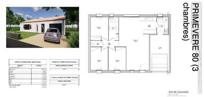 Terrain et maison à La Copechagnière en Vendée (85) de 80 m² à vendre au prix de 186400€ - 3