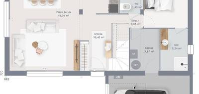 Terrain et maison à Montreuil-l'Argillé en Eure (27) de 125 m² à vendre au prix de 276443€ - 4