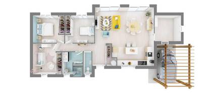 Terrain et maison à Biganos en Gironde (33) de 106 m² à vendre au prix de 394800€ - 4