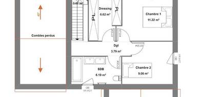 Terrain et maison à Chançay en Indre-et-Loire (37) de 110 m² à vendre au prix de 269000€ - 4