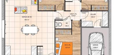 Terrain et maison à Verrières-en-Anjou en Maine-et-Loire (49) de 90 m² à vendre au prix de 272500€ - 4