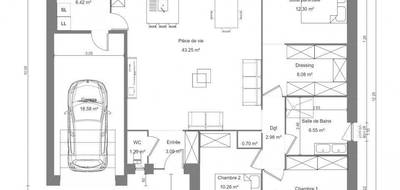 Terrain et maison à Raillencourt-Sainte-Olle en Nord (59) de 105 m² à vendre au prix de 250500€ - 4