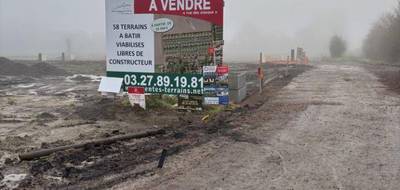 Terrain à Carvin en Pas-de-Calais (62) de 456 m² à vendre au prix de 66200€ - 1