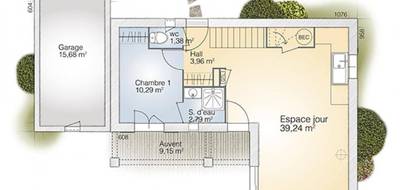 Terrain et maison à Saint-Mamert-du-Gard en Gard (30) de 90 m² à vendre au prix de 226130€ - 4