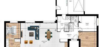 Terrain et maison à Saint-Lambert-la-Potherie en Maine-et-Loire (49) de 152 m² à vendre au prix de 401500€ - 4