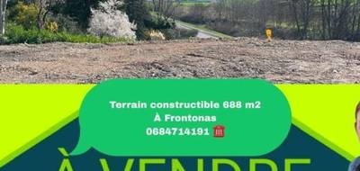 Terrain à Frontonas en Isère (38) de 666 m² à vendre au prix de 199000€ - 1