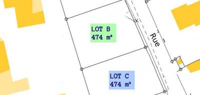 Terrain à Saint-Martin-la-Pallu en Vienne (86) de 474 m² à vendre au prix de 38500€ - 2