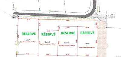 Terrain à Sainte-Marie-de-Gosse en Landes (40) de 1070 m² à vendre au prix de 139900€ - 1