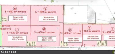 Terrain à Feurs en Loire (42) de 460 m² à vendre au prix de 51000€ - 4