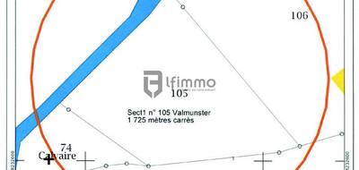 Terrain à Valmunster en Moselle (57) de 0 m² à vendre au prix de 35000€ - 2