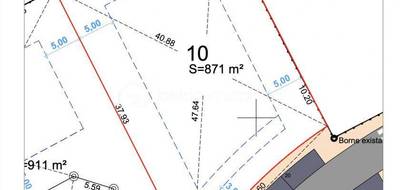 Terrain à Montbeton en Tarn-et-Garonne (82) de 870 m² à vendre au prix de 87000€ - 2