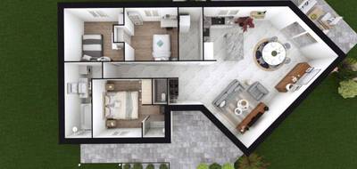 Terrain et maison à Couilly-Pont-aux-Dames en Seine-et-Marne (77) de 300 m² à vendre au prix de 313600€ - 2