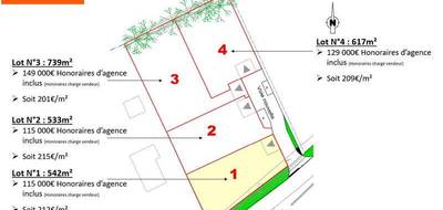 Terrain à Pleslin-Trigavou en Côtes-d'Armor (22) de 617 m² à vendre au prix de 129000€ - 2