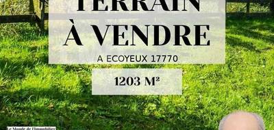 Terrain à Écoyeux en Charente-Maritime (17) de 1203 m² à vendre au prix de 45605€ - 1