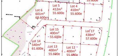 Terrain à La Haye en Manche (50) de 601 m² à vendre au prix de 68600€ - 2