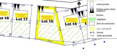 Terrain à Vibraye en Sarthe (72) de 557 m² à vendre au prix de 23000€ - 2