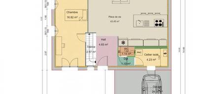 Terrain et maison à Osny en Val-d'Oise (95) de 495 m² à vendre au prix de 601685€ - 4