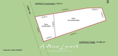 Terrain à Romorantin-Lanthenay en Loir-et-Cher (41) de 10089 m² à vendre au prix de 93990€ - 2