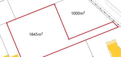 Terrain à Saint-Julien-l'Ars en Vienne (86) de 1845 m² à vendre au prix de 118550€ - 2