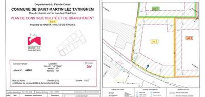 Terrain à Saint-Martin-lez-Tatinghem en Pas-de-Calais (62) de 408 m² à vendre au prix de 75000€ - 2