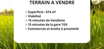 Terrain à Épuisay en Loir-et-Cher (41) de 674 m² à vendre au prix de 18850€ - 1