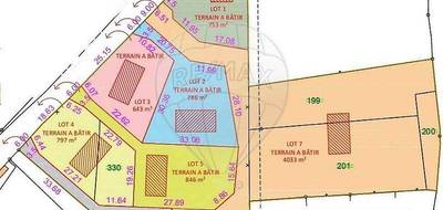 Terrain à Gannat en Allier (03) de 800 m² à vendre au prix de 34000€ - 3