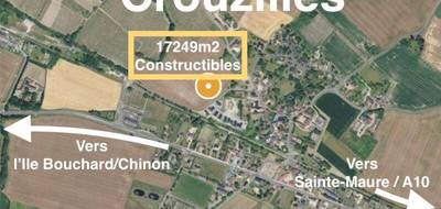 Terrain à Crouzilles en Indre-et-Loire (37) de 17249 m² à vendre au prix de 182500€ - 1