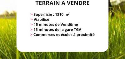 Terrain à Épuisay en Loir-et-Cher (41) de 1310 m² à vendre au prix de 28200€ - 1