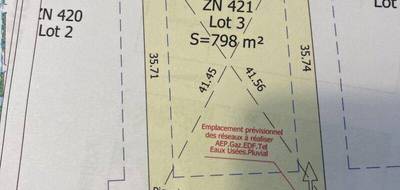 Terrain à Verdun-sur-Garonne en Tarn-et-Garonne (82) de 798 m² à vendre au prix de 99000€ - 1