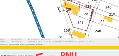 Terrain à Jebsheim en Haut-Rhin (68) de 974 m² à vendre au prix de 0€ - 2