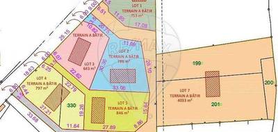 Terrain à Gannat en Allier (03) de 4033 m² à vendre au prix de 108000€ - 4