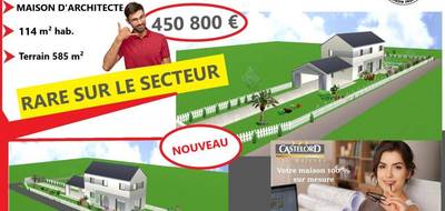 Terrain et maison à Pomponne en Seine-et-Marne (77) de 585 m² à vendre au prix de 450800€ - 1