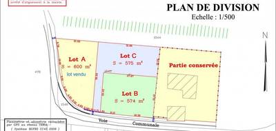 Terrain à Cars en Gironde (33) de 574 m² à vendre au prix de 39000€ - 3